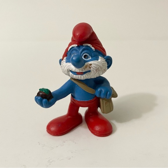 Lot of 2 Papa Smurf Toys Smurfs Figures - Picture 10 of 16